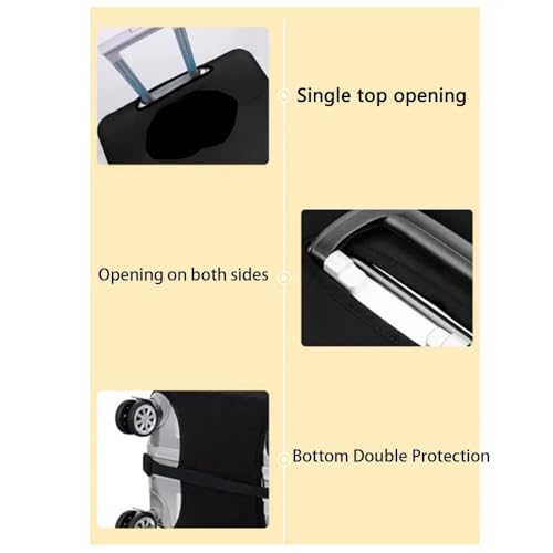 Lonas Impermeables Exterior, Funda para Maleta con Ruedas Funda para Maleta De Viaje A Prueba De Polvo Espesar Tela Muy Elástica Varios Tamaños Cubierta Protectora De La Maleta,(L) - imagen 3