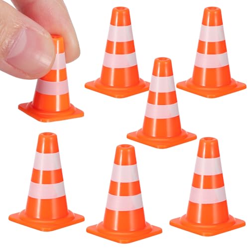 Cônes de signalisation miniatures colorés pour jeux éducatifs enfant - Lot de 7 plots