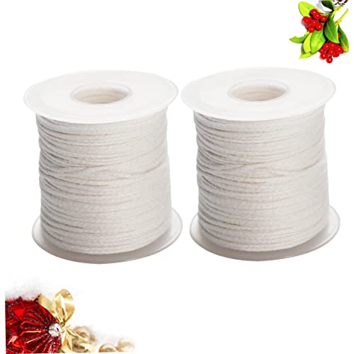 2 rollos de mechas trenzadas de algodón para velas miniatura 3
