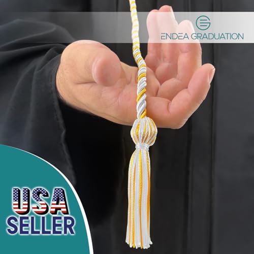 Image of Endea Graduation Single Honor Cord Two-Color (White /Gold)