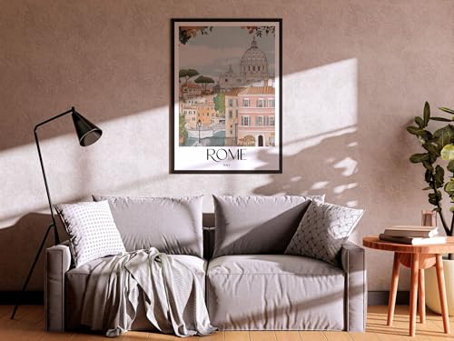 Poster Rome basilique Saint Pierre impression art A4 à A1 deco murale - 5