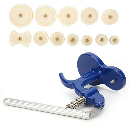 Watch Press Set, Professional Watch Press Repair Kit Watch Repair Tool Kit Watch Case Opener Tool Multifunctional Watches Tools With 12Pcs Dies Suitable For Almost All Different Sizes (Blue)