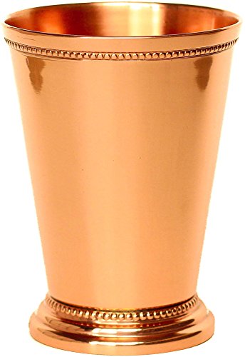 Mint Julep Cup - 100% Copper, Beautifully Handcrafted - 12oz 4.5" Tall