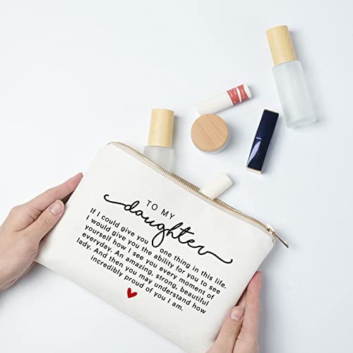 Daughter-Makeup-Bag-Gift-from-Mom-Daughter-Gift-for-Birthday-Graduation-Holiday-Christmas-Cosmetic-Bag-Birthday-Gifts-for-Women-Daughter-Makeup-Organizer-Beach-Bag