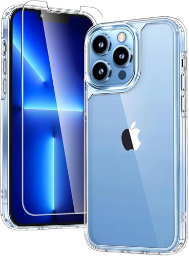 Coque iPhone 13 Pro ne jaunit pas protection intégrale 3 en 1 écran tactile HD