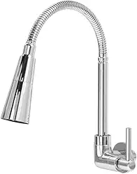 Torneira De Parede Cozinha Flex Cone Gourmet Inox