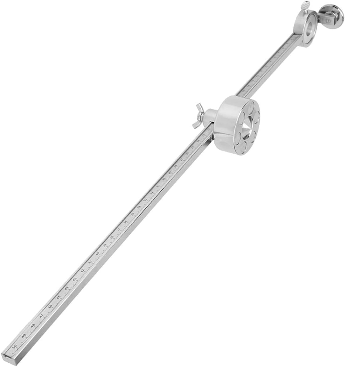 Stainless Steel Plasma Cutter Compass, Roller Guide with Scale Ruler, for G01-100 Torch, Max 100cm 39.4in Cutting Diameter