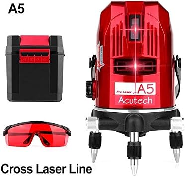 Laser Level 2-5 Line Red Beam Line 360 Degree Rotary Level Self-Leveling Horizontal & VerticalAvailable Auto Line Laser Levels Color: Multi-colored