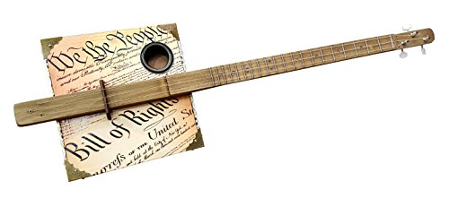"Founder's Faith" Patriotic American Cigar Box Guitar - Acoustic/Electric 3-string - Made in the USA!