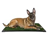 Set of 3 Reusable Pee Pads for Dogs - 35.5x23.5in Replacement Artificial Dog Grass - Dog Housebreaking Supplies for Puppy Training by PETMAKER