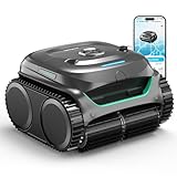 WYBOT C2 Cordless Robotic Pool Cleaner, Wall&Waterline Pool Vacuum Robot with Ultra-fine Filtration, Extended 180 mins Runtime, Triple-Motors, for Inground/Above Ground Pools up to 2152 Sq.ft