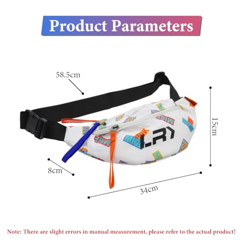 Image of GUSTAVE Waist Bags for Men Women, Fanny Packs Women Cross Body Bag Waist Pouch for Women Chest Bag for Men Women for Commuting, Travel, Outdoor Activities, Cycling(white)