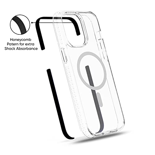 Image of Vaku Luxos Guard MagPro for iPhone 14 Cover Case, 10 Feet Drop Protection, Shockproof, Scratch Resistant, Slim, Thin Compatible with MagSafe iPhone 14 Back Cover - Black