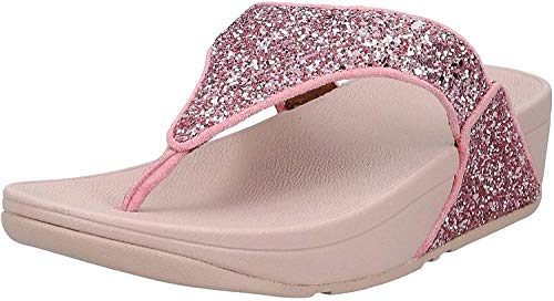 Image of FitFlop Lulu Multi-Tonal Glitter Toe Post Sandals