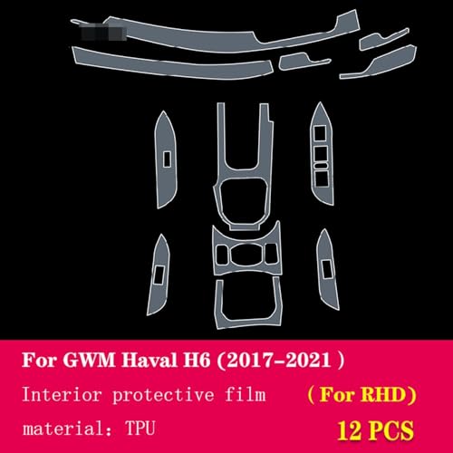 Film TPU Haval H6 2017-2021 protection anti-rayures de console centrale auto