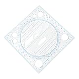 TOGEVAL Students Ruler Ruler Drawing Tool and Protractor Geometric Figure for School