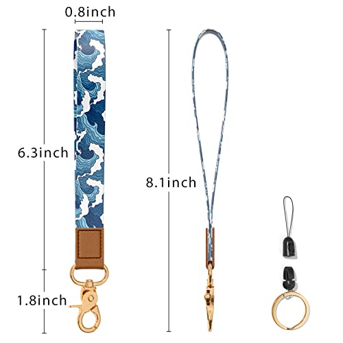 Image of Wrist Lanyard Key Chain, Wristlet Strap Keychain Holder for Women Men Car Keys Wallet Card Phone