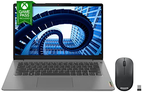 Image of Lenovo IdeaPad Slim 3 Intel i3 11th Gen 14 inch (35.56cm) FHD IPS Thin & Light Laptop (8GB /512GB SSD /Win11 /Office 2021 /Backlit /FPR /2Yr Warranty /3months Game Pass) 82H701DMIN + 1000 DPI Wireless Mouse