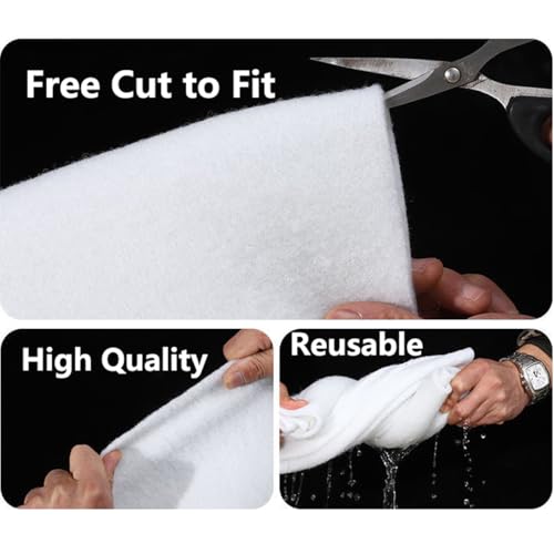 Image of 39 inch x 47 inch Extra Large Aquarium Filter Floss, Filter Pad for Fish Tank, Aquarium Filter Media