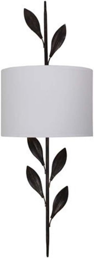Crystorama 501-EB Leaf, Flower, Fruit Two Light Sconces from Broche collection in Bronze/Darkfinish,
