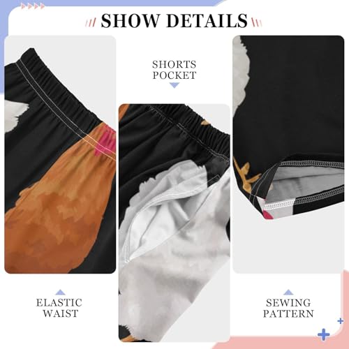 ZZXXB Cocks Boys Long Pants Soft Trousers Elastic Waist Kids Lounge Bottoms with Pockets S-XL4