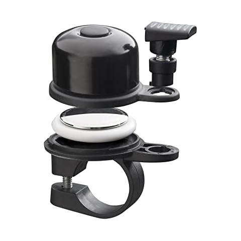 AIRBELL Fahrradklingel Für Apple AirTag 22,2mm Durchmesser | Halterung In Klingel Versteckt | Fahrrad Diebstahlsicherung | Inklusive Werkzeug Cover