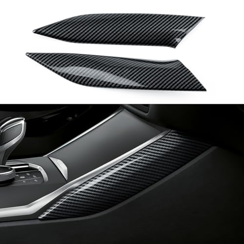 Car Decal Gear Shift Strip Cover Sticker Carbon Color ABS Trim Decoration fits for BMW G20 G21 M3 G80 G81 2019-2026 Accessories - 4 Series NOT FIT