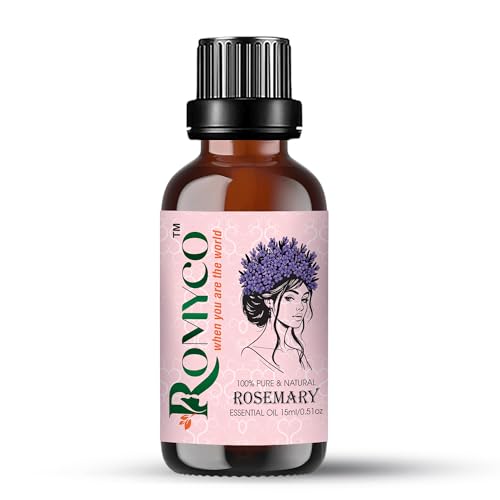 Image of Rosemary Essential Oil 15ml for Hair Growth & Scalp Care | Skin Care | 100% Pure Natural Undiluted Steam Distilled | Therapeutic Grade | Aromatherapy Diffuser