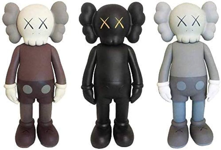 HuiWD 8-Inch Grey KAWS Dissected Companion Collectible Figure