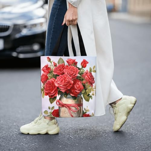 Mandala Color Ethnic Canvas Shoulder Bag Reusable Tote Bag Soft Lightweight Cloth Bags For Women Girls Lady Casual4