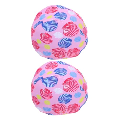 INOOMP Gorros de Natación Verano, 2 Piezas de Poliéster Resistentes y Duraderos con Estampados de Dibujos Animados para Piscina y Surfing