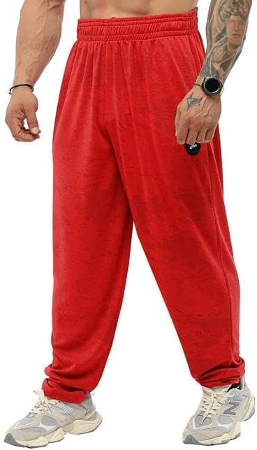 Men's Loose Fit Sweatpants with Pockets, Baggy Gym Pants Four Season Exercise Track Pants - Image 3