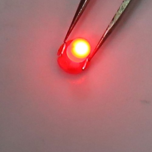 10 luces LED T3 rojas para tablero de auto 12V miniatura 2