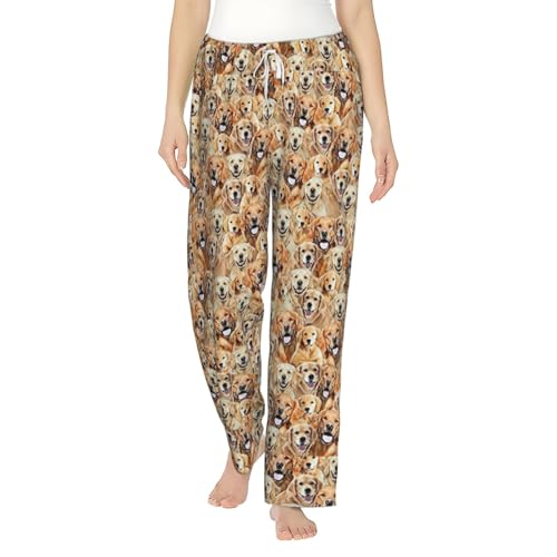 Pantalon pyjama flanelle femme labrador vêtement nuit coton
