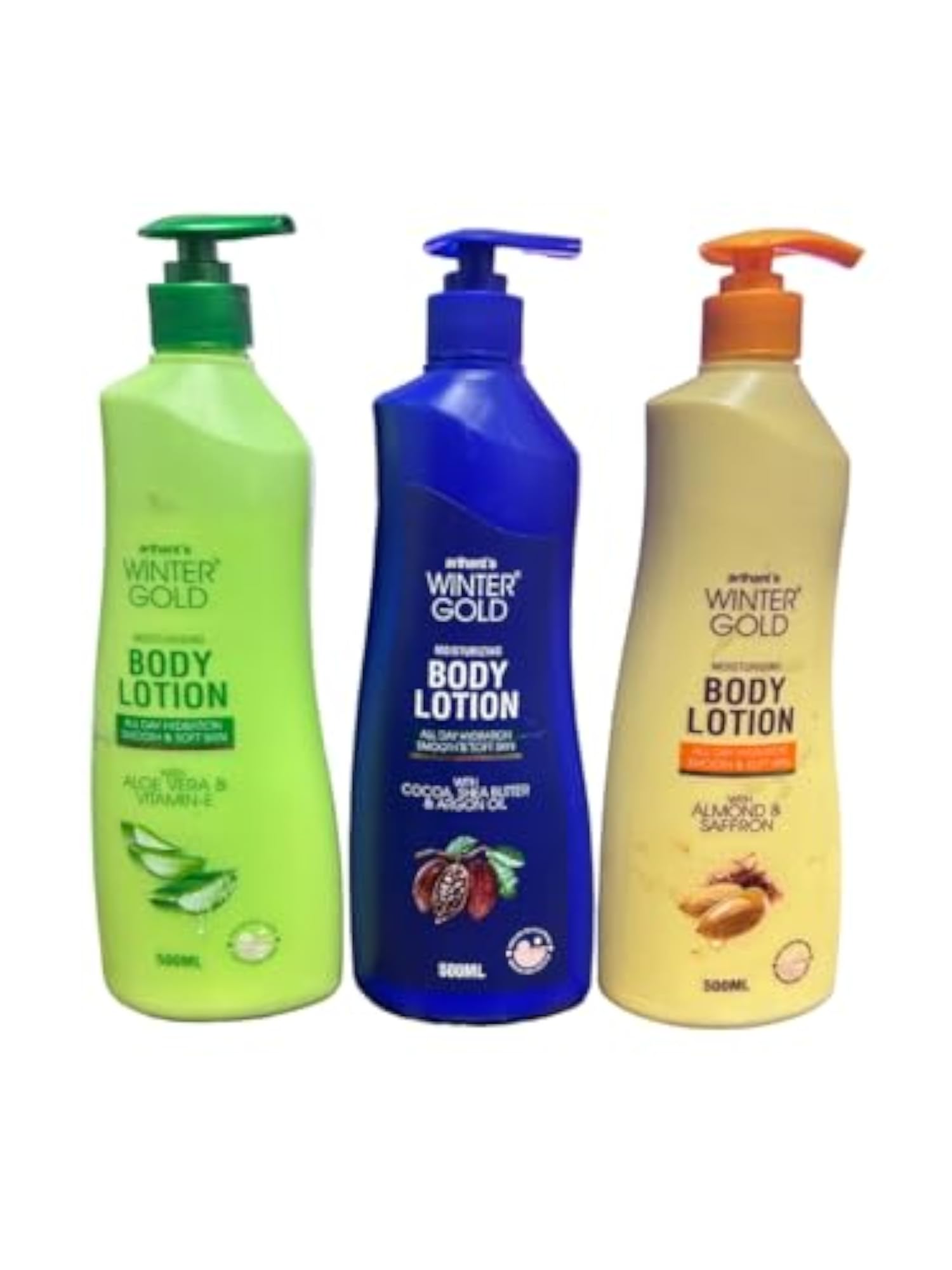 Arihant's Aloe Vera & Vitamin E Body Lotion Pack of 3, 500ml