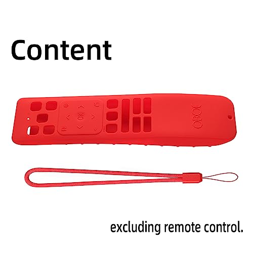 Image of Oboe Silicone TV Remote Cover Compatible with Acer AR2851 I /H /W /XL Series Remote - Protective Case with Loop (Glow in Dark Blue) [Remote NOT Included]