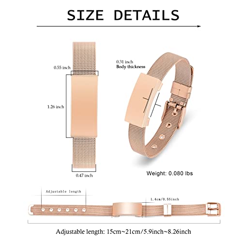 constantlife Cremation Bracelet for Ashes Adjustable Watch Band Memorial Urn Bangle Square Locket Ashes Holder Custom Keepsake Jewelry Gift2