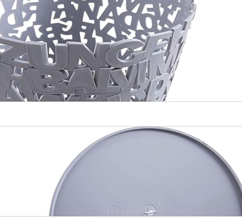 Contenedores de reciclaje domésticos y papeleras de plástico exteriores color negro 3