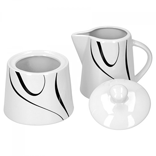 Van Well Galaxy 2-TLG. Set Zuckerdose mit Deckel, Ø 95 mm +...