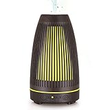 🎁 15 Modos de Luz Ajustables: El difusor de aromaterapia viene con 7 luces LED y el brillo es ajustable (claro u oscuro), también se puede usar como luz nocturna. Puede elegir hacer circular automáticamente estos 14 colores o elegir cualquier tipo de color fijo.