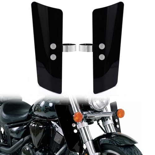 Déflecteurs d'air de fourche avant de moto noir pour Honda Shadow et Yamaha V-Star
