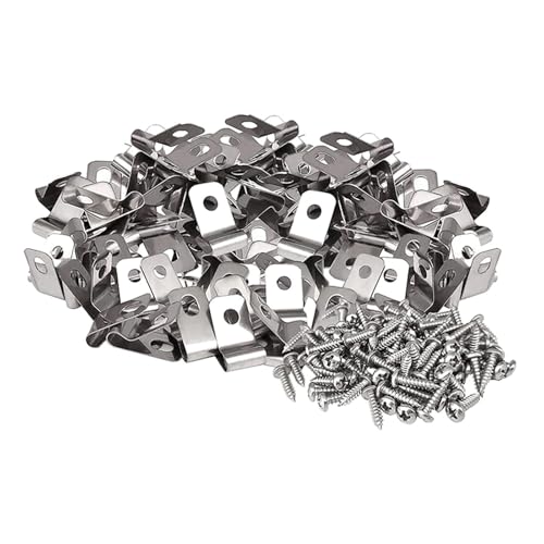 Pinces de fixation pour clôture en acier inoxydable抗 rust durable