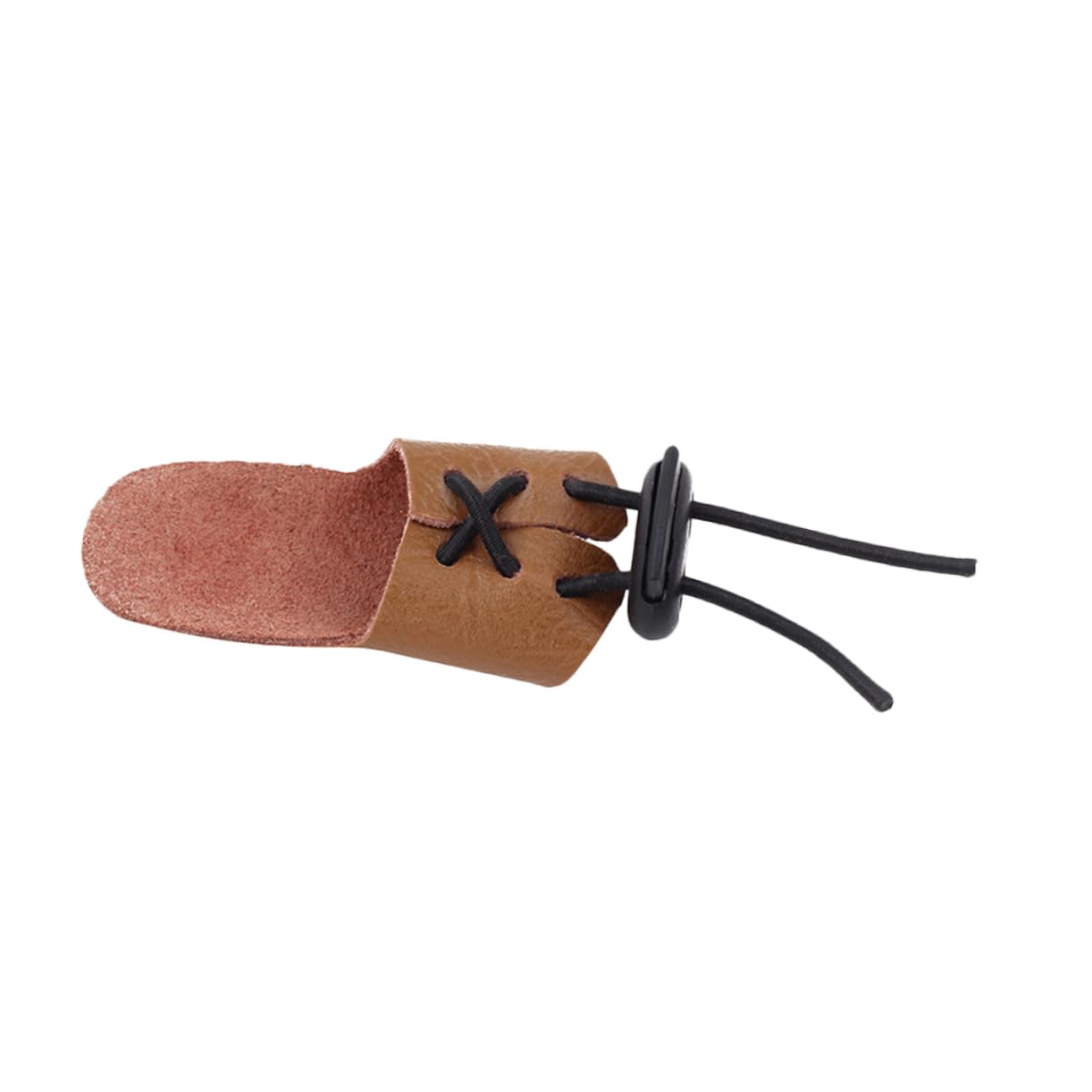 FRCOLOR 2 Pcs Archery Finger Protector Protective Gear Cowhide Glove Comfortable Archery Gloves Finger Cover for Arrow