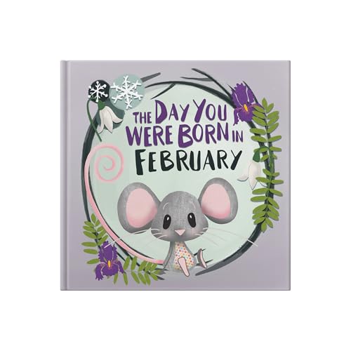 Image of The Day You Were Born In February | A Personalized Fill-In-The-Blanks Memory Book for Baby as a Welcome To The World | The Perfect Baby Keepsake
