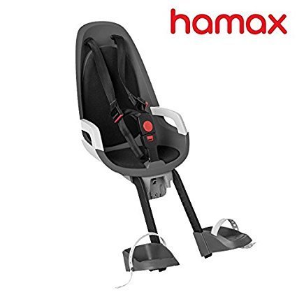 Best Review Of Hamax Observer Front Child Bike Seat (Grey/White)