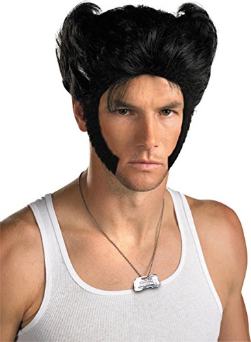 Disguise Marvel The Wolverine Adult Cotume Wig, Black, One Size Adult