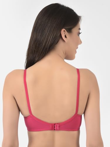 Image of Softline Women's Cotton Rich Wire-Free Non-Padded Encircled Support Bra Combo | Seamless, Breathable & Soft Fabric | Full Coverage & Everyday Comfort (Pack of 2)