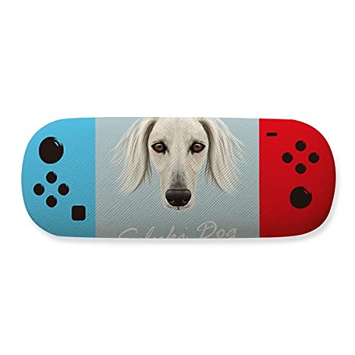 Étui à lunettes Saluki blanc à long visage : le cadeau idéal pour les amoureux de chiens