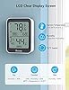 Govee Indoor Hygrometer Thermometer 3 Pack, Bluetooth Humidity Temperature Gauge with Large LCD Display, Notification Alert with Max Min Records, 2 Years Data Storage Export for Room Greenhouse, Black #2