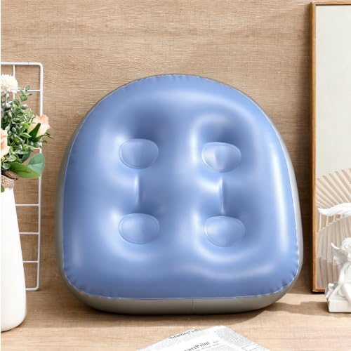 Inflatable Bath de PVC para evitar resbalones con ventosas y soporte extra 7
